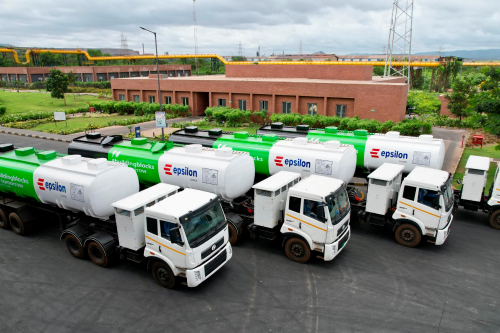 Epsilon Carbon Introduces Five Electric Trucks to Reduce CO₂ Emissions by 152 Metric Tons Annually